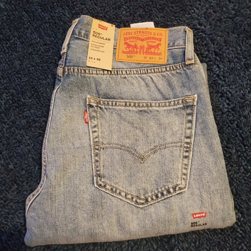 NWT 505 Levis 33x30